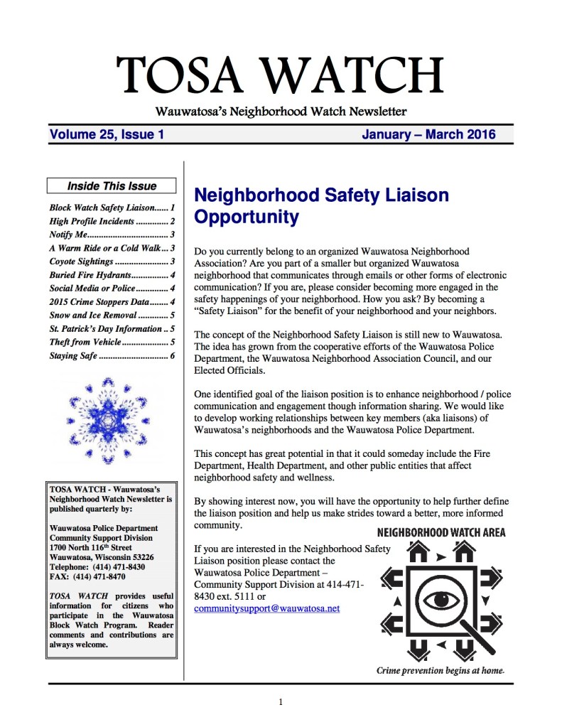 TosaWatchJanuary2016